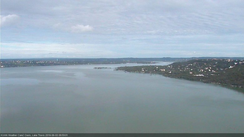 Lake Travis webcam, June 3, 2016 9:25 AM CT