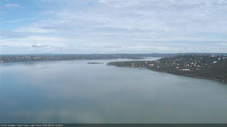 Lake Travis webcam, June 3, 2016 9:40 AM CT