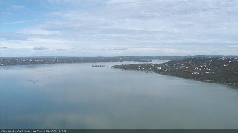 Lake Travis webcam, June 3, 2016 9:45 AM CT