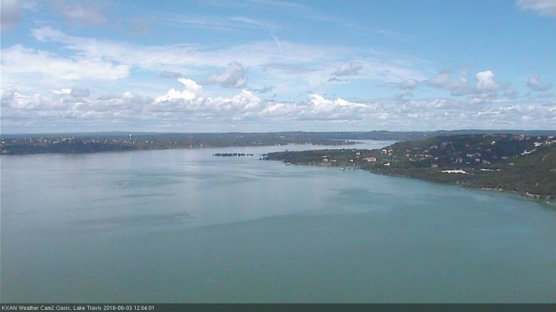 Lake Travis webcam, June 3, 2016 11:10 AM CT