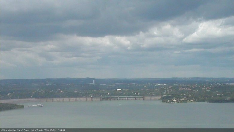 Lake Travis webcam, June 3, 2016 11:40 AM CT
