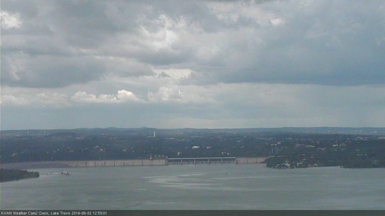 Lake Travis webcam, June 3, 2016 12:10 PM CT