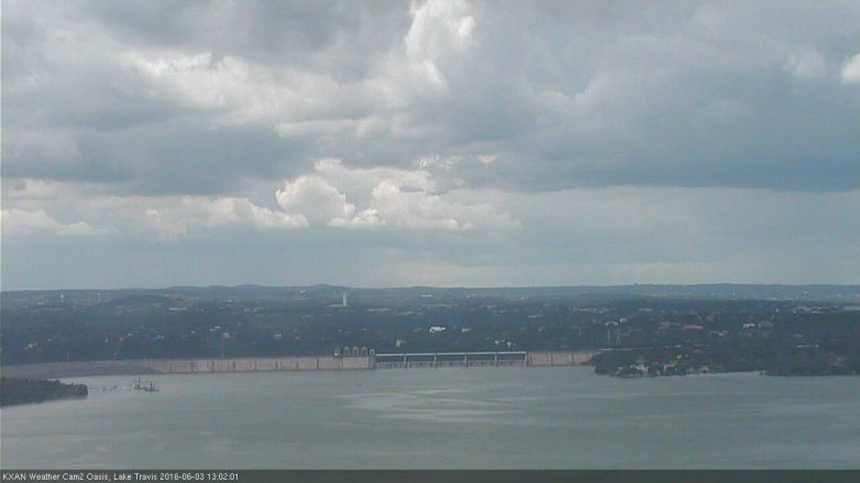 Lake Travis webcam, June 3, 2016 12:25 PM CT