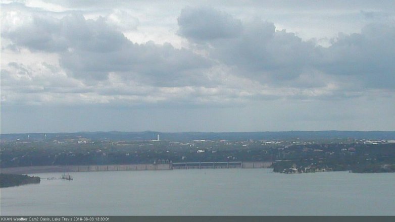 Lake Travis webcam, June 3, 2016 12:45 PM CT