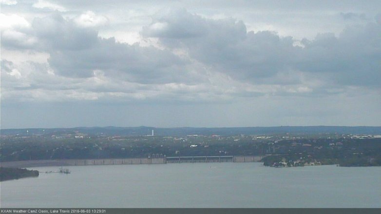 Lake Travis webcam, June 3, 2016 12:55 PM CT