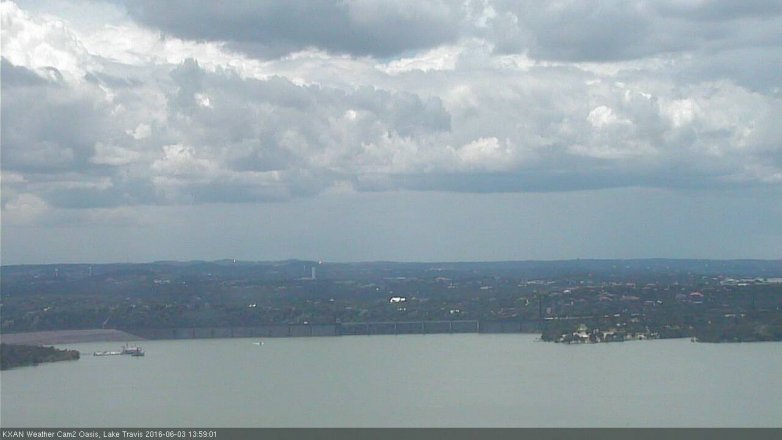 Lake Travis webcam, June 3, 2016 1:30 PM CT