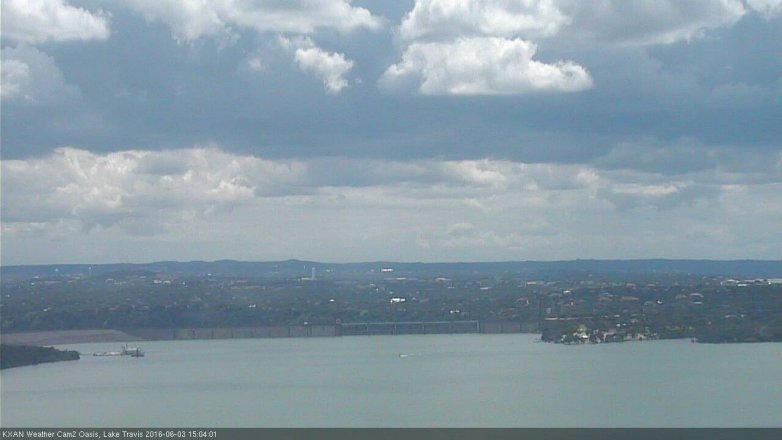 Lake Travis webcam, June 3, 2016 2:10 PM CT