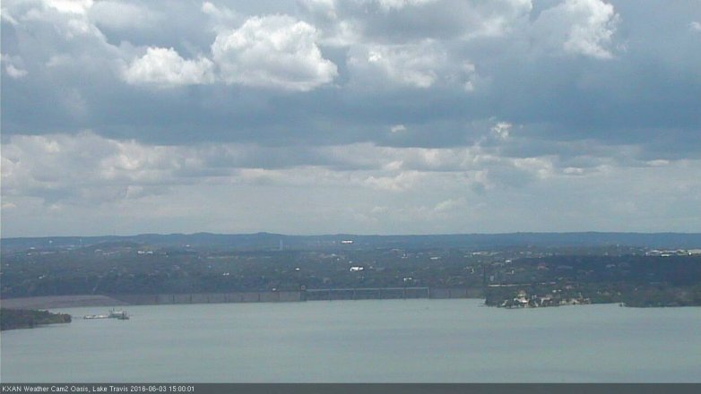 Lake Travis webcam, June 3, 2016 2:30 PM CT