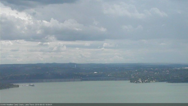 Lake Travis webcam, June 3, 2016 3:30 PM CT