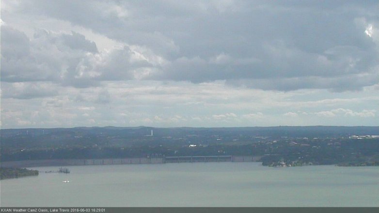Lake Travis webcam, June 3, 2016 3:40 PM CT
