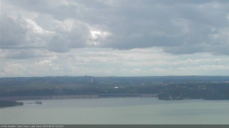 Lake Travis webcam, June 3, 2016 3:50 PM CT