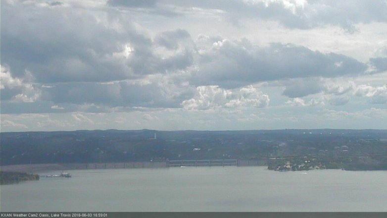 Lake Travis webcam, June 3, 2016 4:05 PM CT