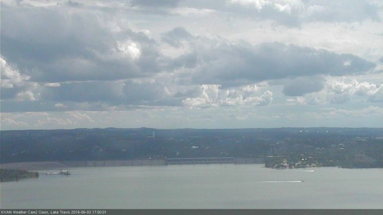Lake Travis webcam, June 3, 2016 4:20 PM CT