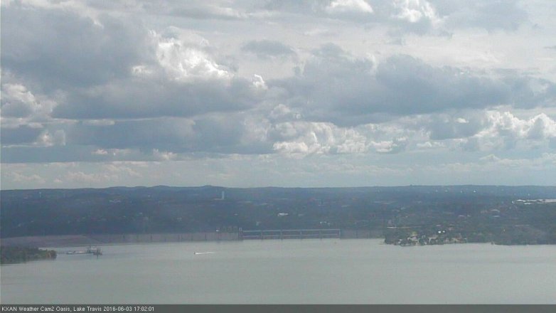 Lake Travis webcam, June 3, 2016 4:25 PM CT