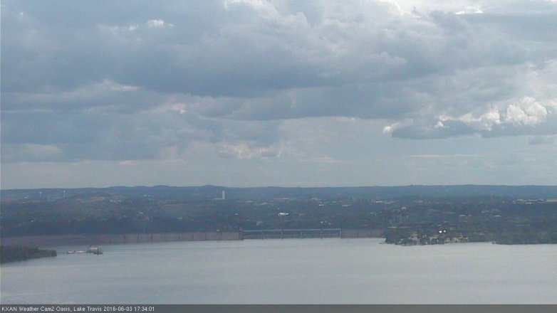 Lake Travis webcam, June 3, 2016 5:05 PM CT