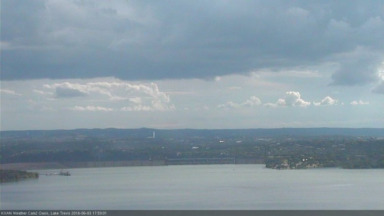 Lake Travis webcam, June 3, 2016 5:20 PM CT