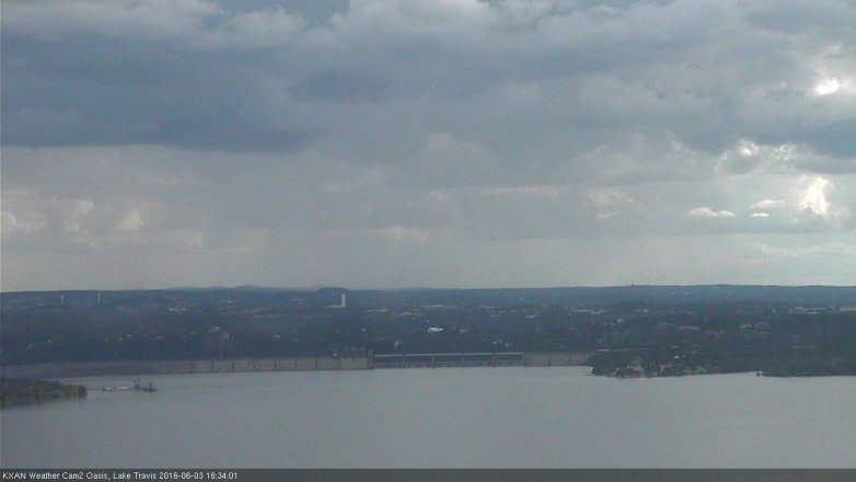Lake Travis webcam, June 3, 2016 5:50 PM CT