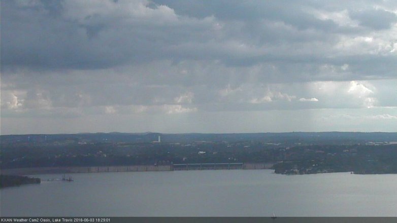 Lake Travis webcam, June 3, 2016 5:55 PM CT