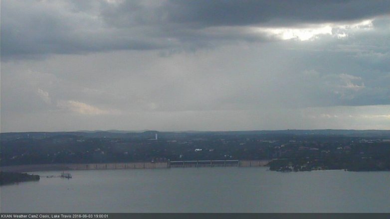 Lake Travis webcam, June 3, 2016 6:20 PM CT