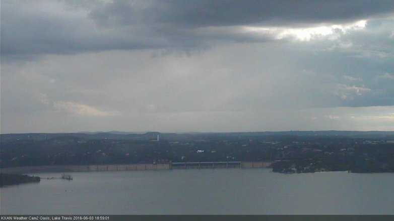 Lake Travis webcam, June 3, 2016 6:30 PM CT