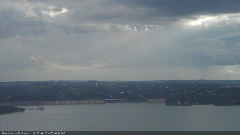 Lake Travis webcam, June 3, 2016 6:35 PM CT