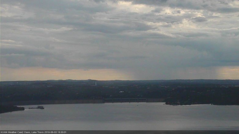 Lake Travis webcam, June 3, 2016 6:55 PM CT