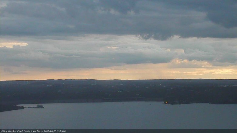 Lake Travis webcam, June 3, 2016 7:05 PM CT