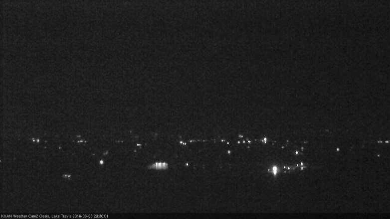 Lake Travis webcam, June 3, 2016 10:45 PM CT