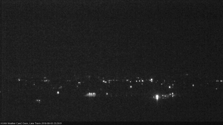Lake Travis webcam, June 3, 2016 10:55 PM CT