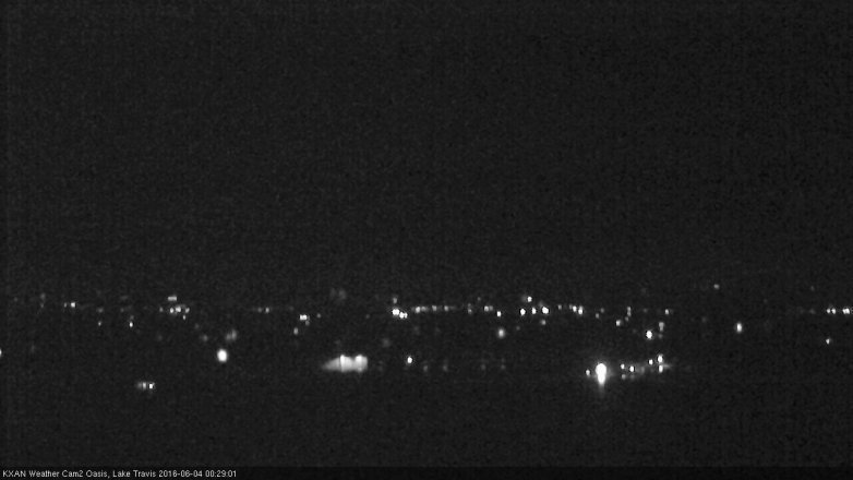 Lake Travis webcam, June 3, 2016 11:35 PM CT