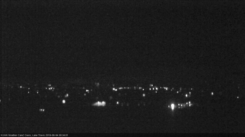 Lake Travis webcam, June 3, 2016 11:55 PM CT