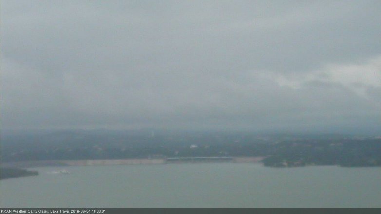 Lake Travis webcam, June 4, 2016 9:10 AM CT