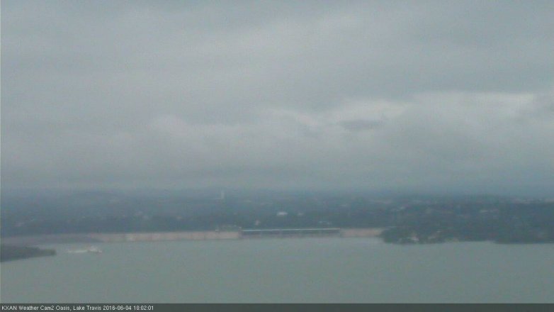 Lake Travis webcam, June 4, 2016 9:15 AM CT