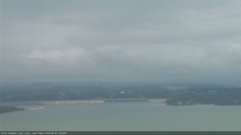 Lake Travis webcam, June 4, 2016 9:20 AM CT