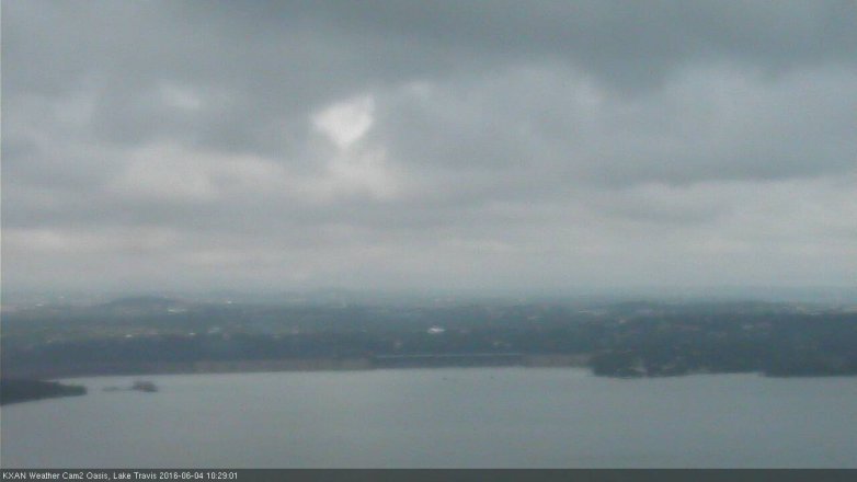 Lake Travis webcam, June 4, 2016 9:35 AM CT