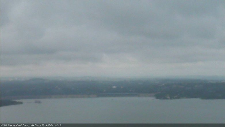 Lake Travis webcam, June 4, 2016 9:40 AM CT