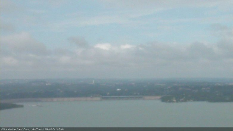 Lake Travis webcam, June 4, 2016 10:10 AM CT