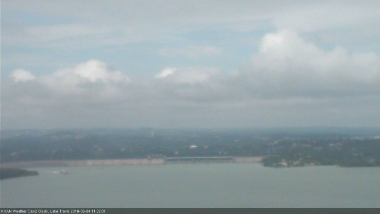 Lake Travis webcam, June 4, 2016 10:15 AM CT