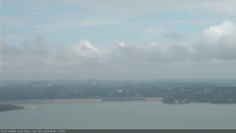 Lake Travis webcam, June 4, 2016 10:25 AM CT