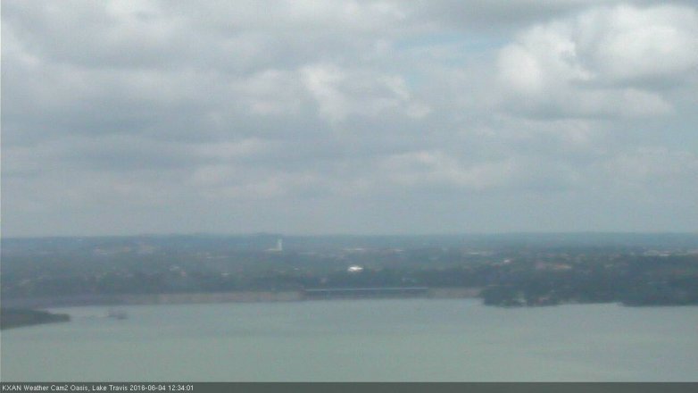Lake Travis webcam, June 4, 2016 11:50 AM CT