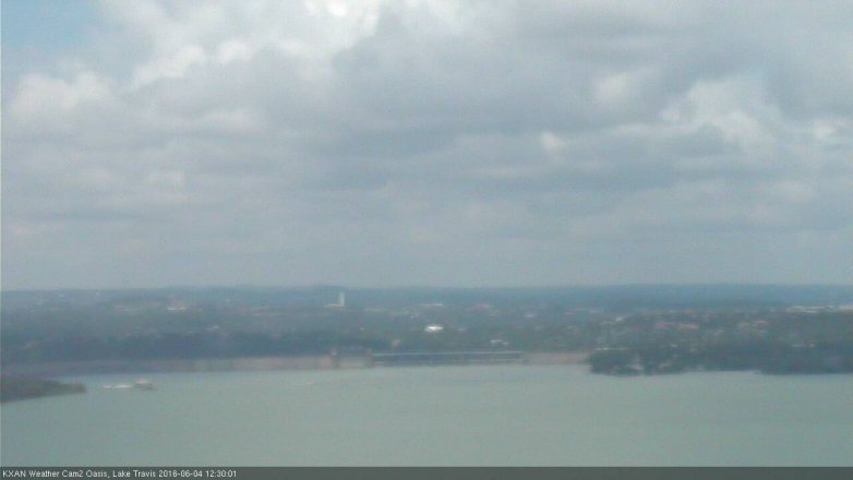 Lake Travis webcam, June 4, 2016 12:00 PM CT