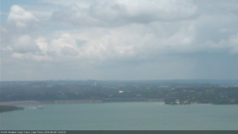 Lake Travis webcam, June 4, 2016 12:10 PM CT