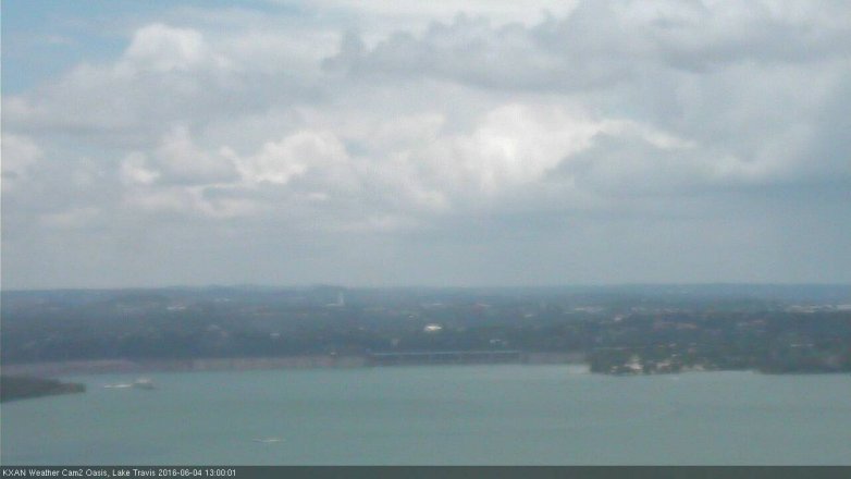 Lake Travis webcam, June 4, 2016 12:20 PM CT