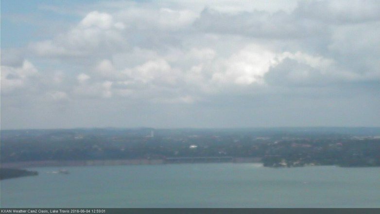 Lake Travis webcam, June 4, 2016 12:25 PM CT