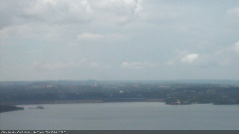 Lake Travis webcam, June 4, 2016 12:55 PM CT
