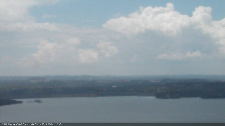 Lake Travis webcam, June 4, 2016 1:30 PM CT