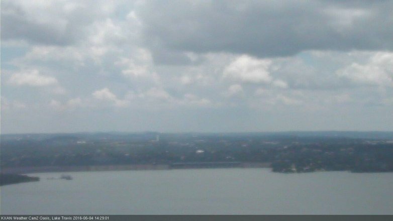 Lake Travis webcam, June 4, 2016 1:45 PM CT