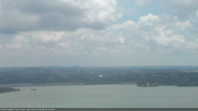 Lake Travis webcam, June 4, 2016 1:55 PM CT