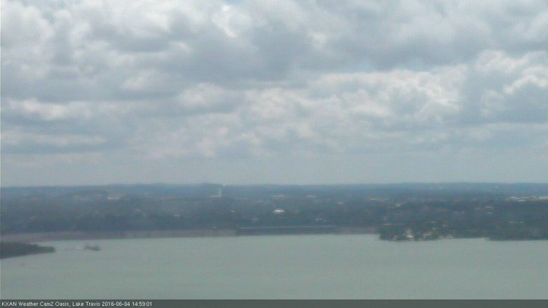 Lake Travis webcam, June 4, 2016 2:25 PM CT