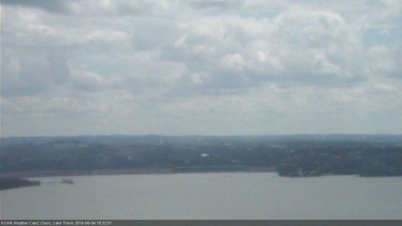 Lake Travis webcam, June 4, 2016 2:40 PM CT